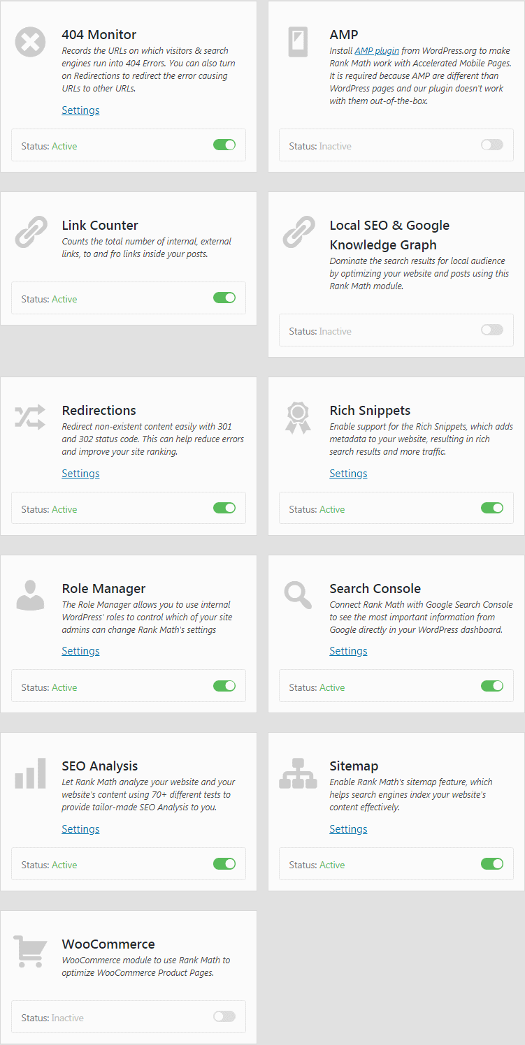 Rank Math SEO Plugin Module