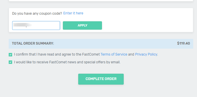 FastComet coupon