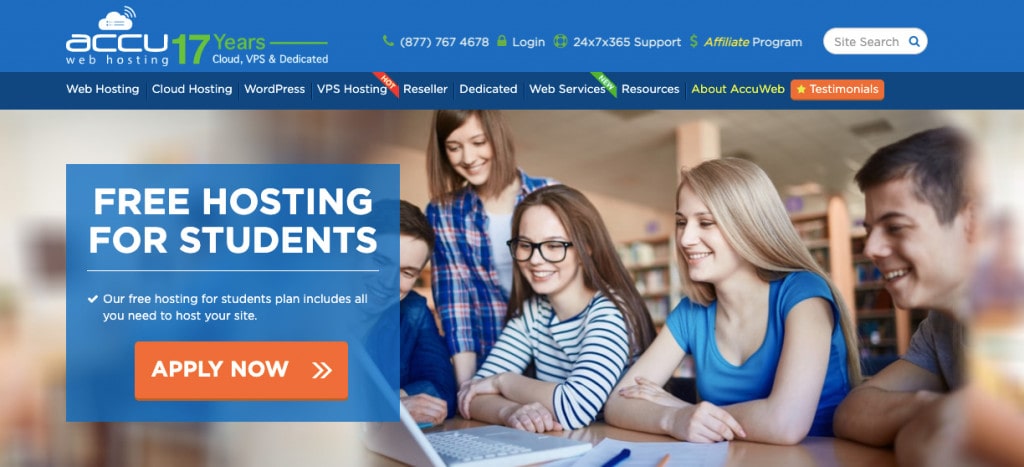 Accu Web Student Hosting Free Web Hosting for Students