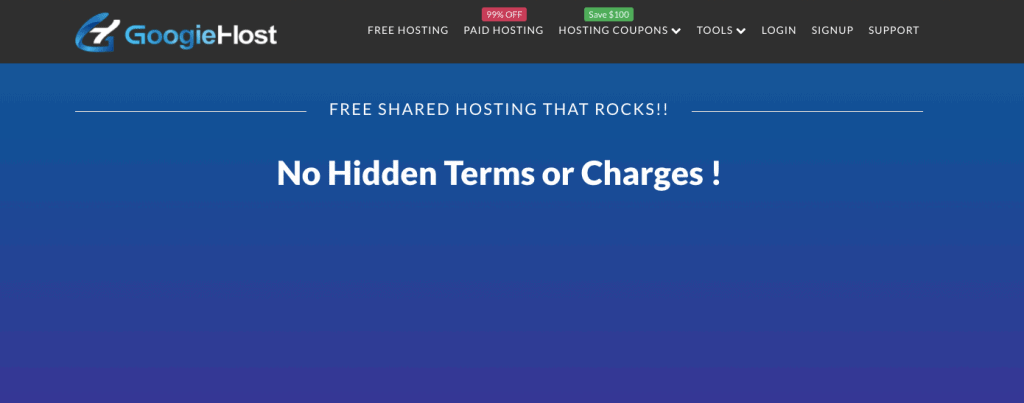 Googie free hosting Free Web Hosting for Students