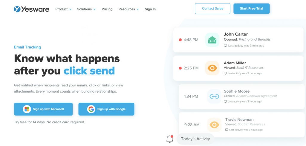 Yesware email management tool