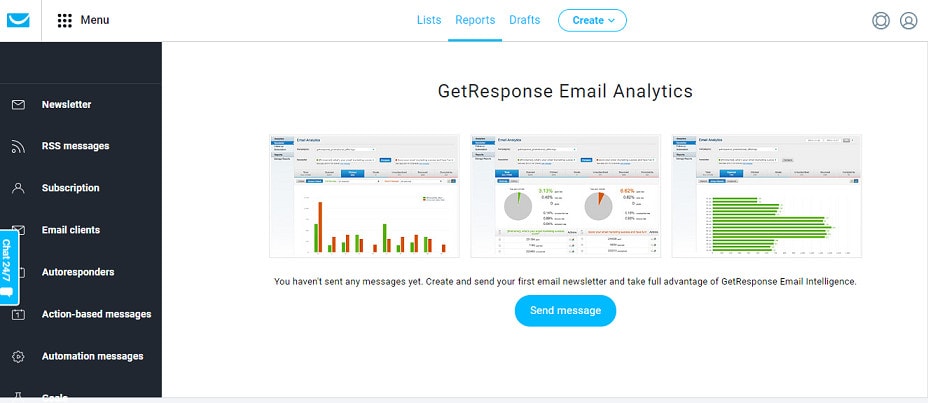 Getresponse email analytics