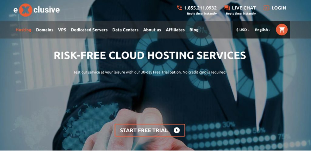 Exclusive Hosting free trial