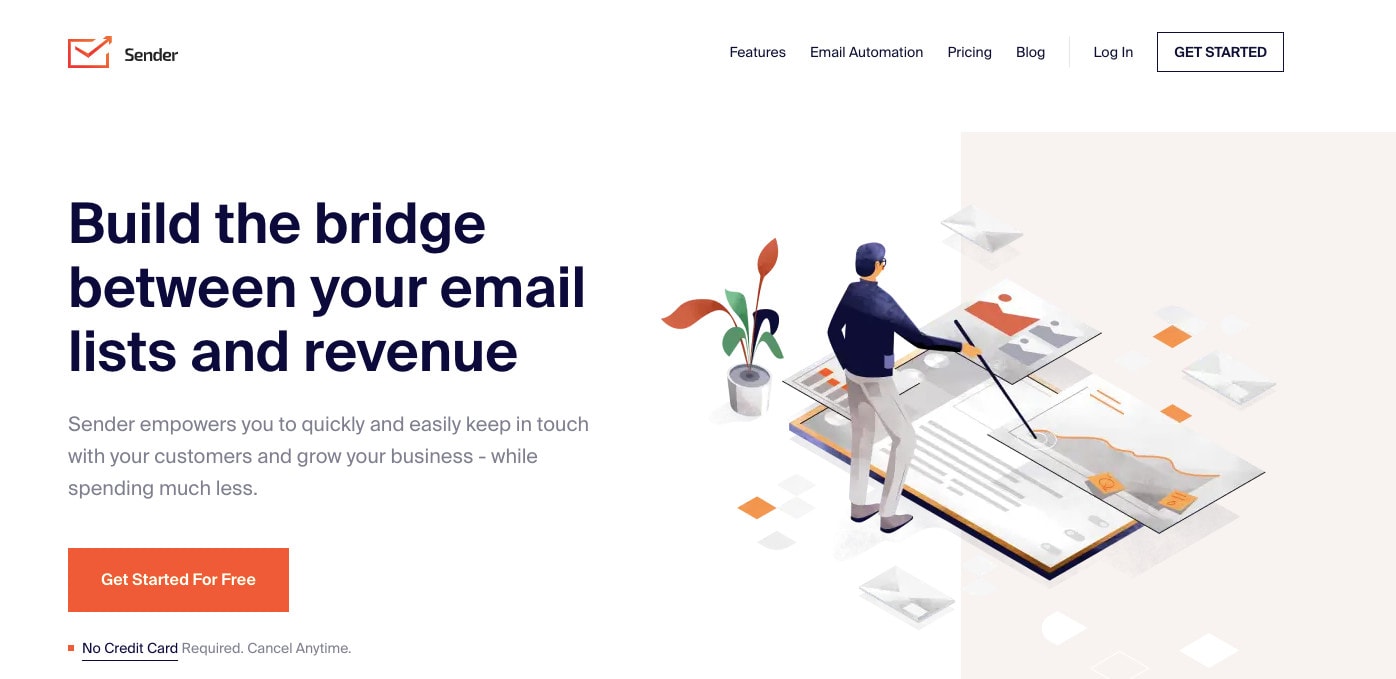 Sender.io: free email marketing tools