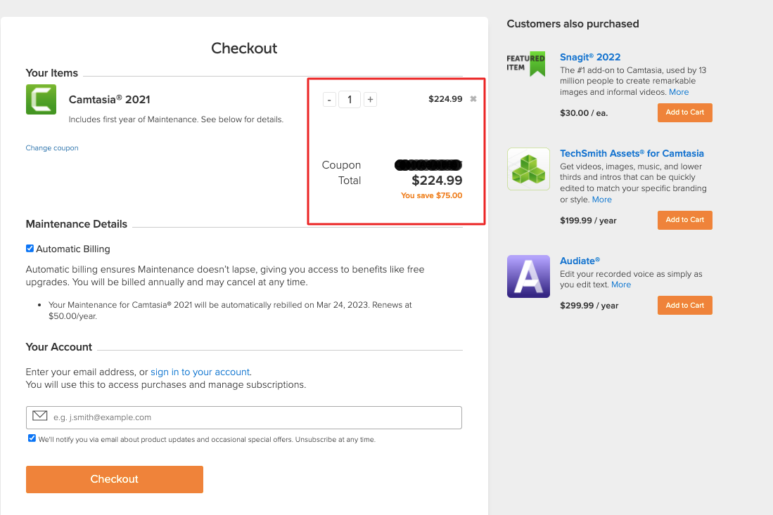 Camtasia discount 25 off Camtasia discount 25 off Camtasia Discount