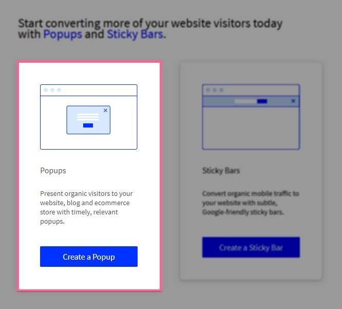 Create a popup unbounce review
