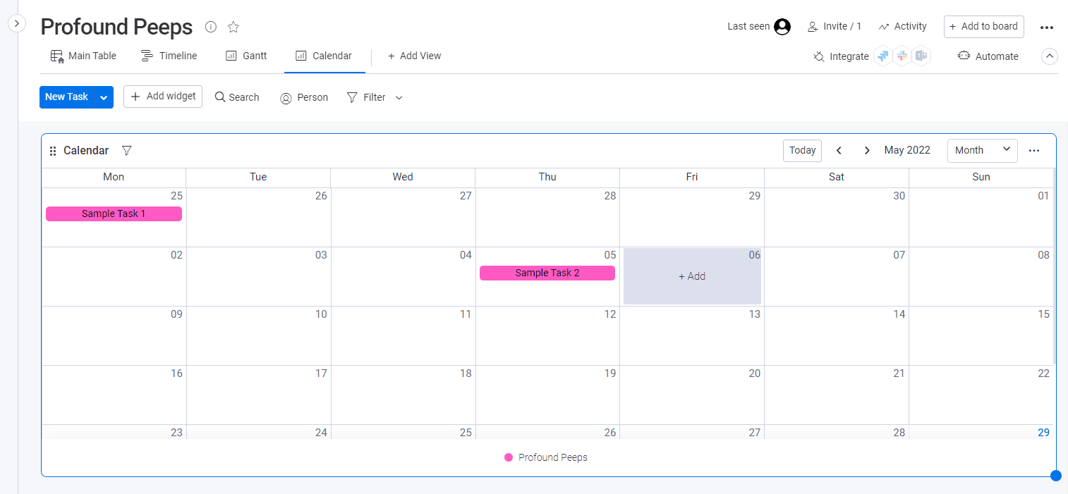 Calendar view in monday.com 1 Asana vs monday