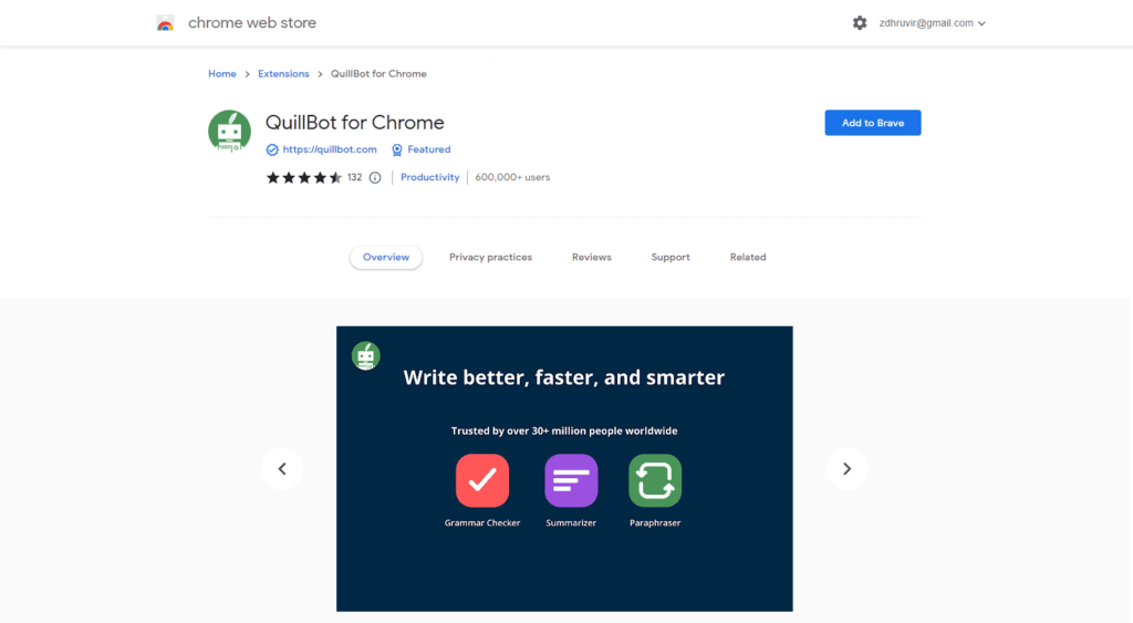 QuillBot Chrome Extension