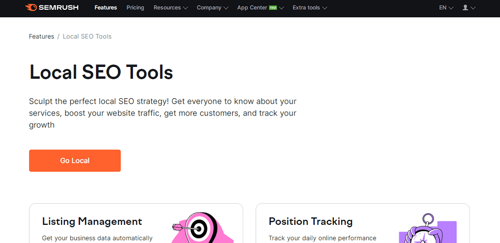 SEMRush Local SEMRush: Best Local SEO tool