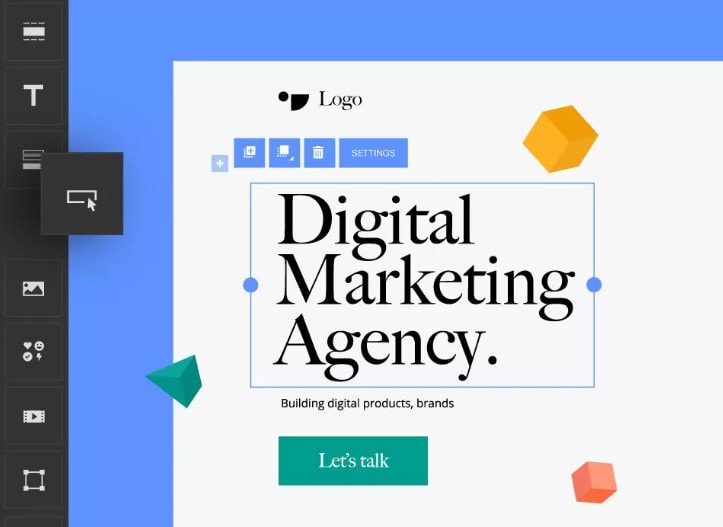 Landingi user interface