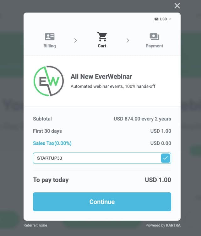EverWebinar coupon everwebinar free trial
