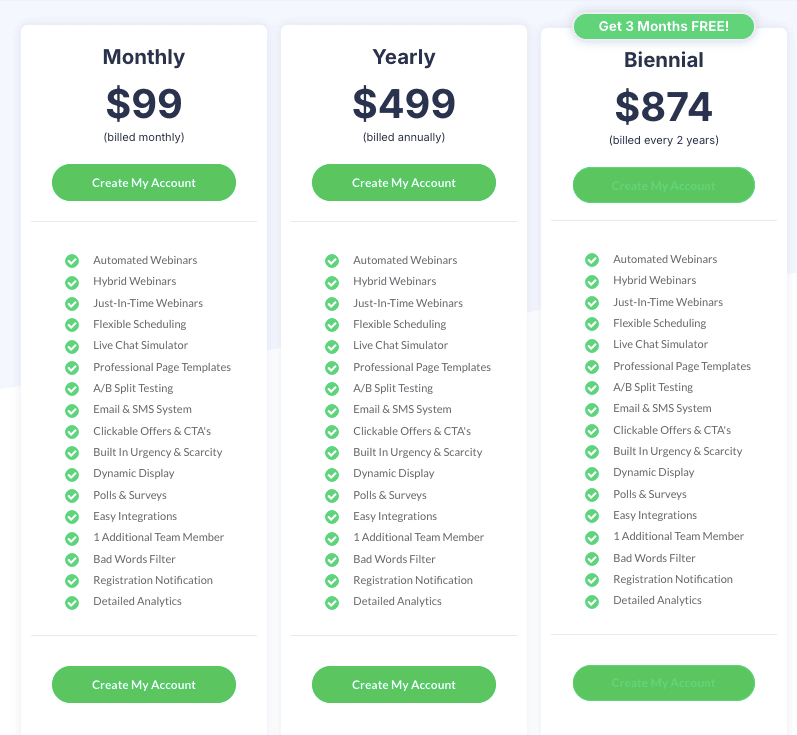 Everwebinar pricing