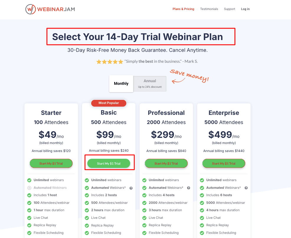 WebinarJam 14 day trial Webinarjam Coupon