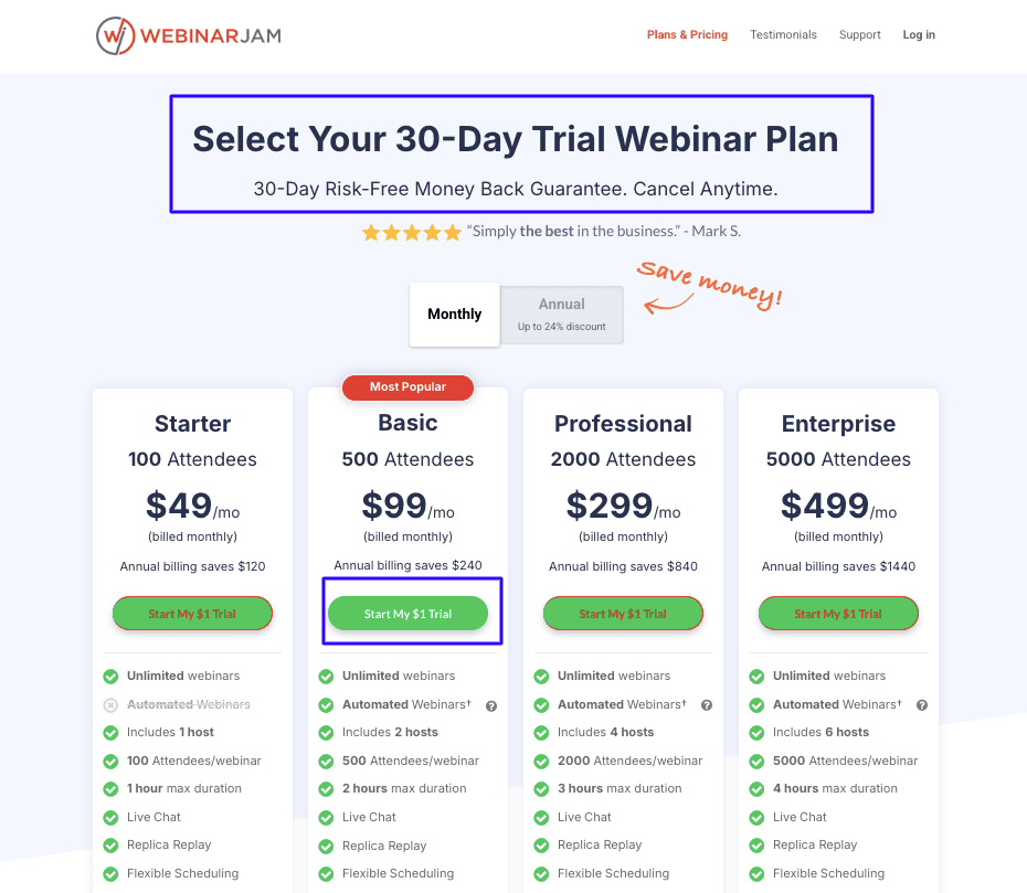 WebinarJam 30 day trial Webinarjam Coupon
