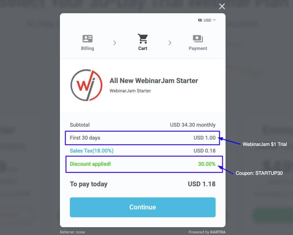 Webinarjam coupon