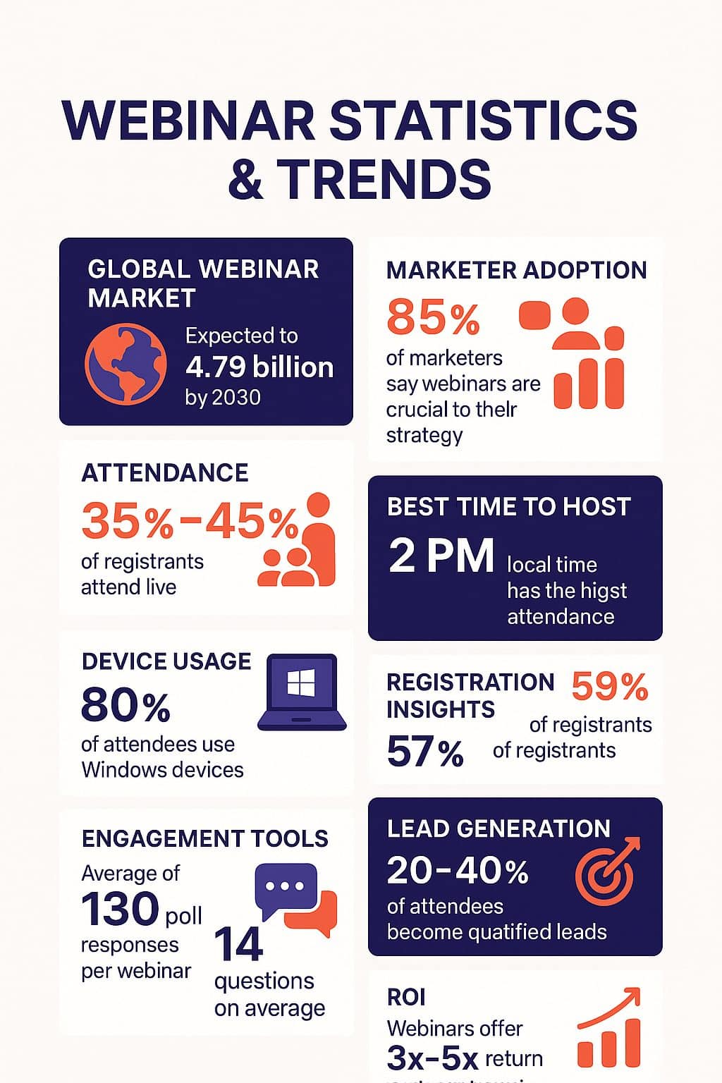 Webinar statistics and trends